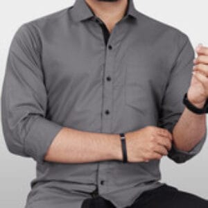 VeBNoR Men Solid Casual Grey Shirt Get Now Rs. 299