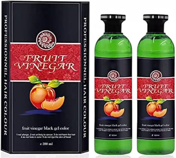 Fruit Vinegar Gel Hair Color, Organic & Natural Hair Color Dye for Black Hair